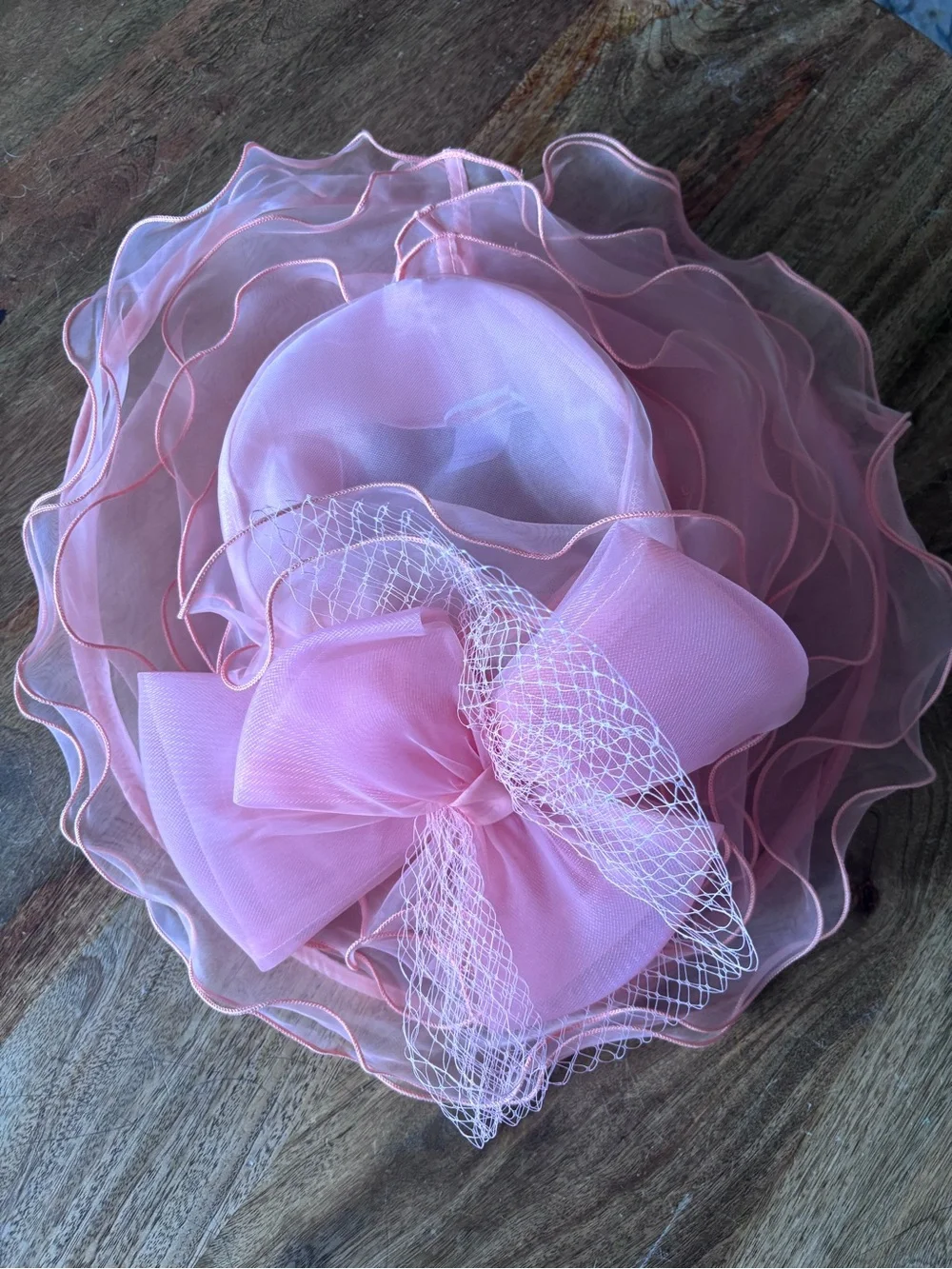 Elegant Women’s Organza Wide-Brim Hats in Multiple Colors